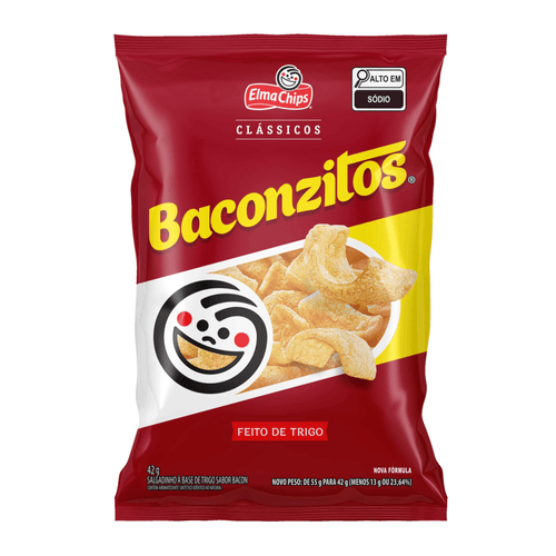 Salgadinho Bacon Elma Chips Baconzitos 42G