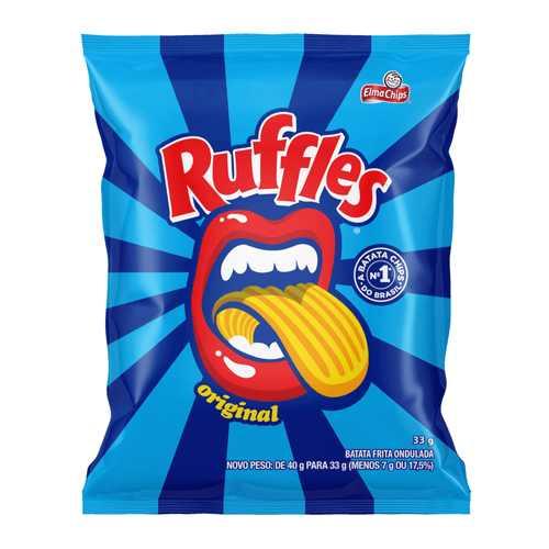 Batata Frita Ondulada Original Elma Chips Ruffles 33G