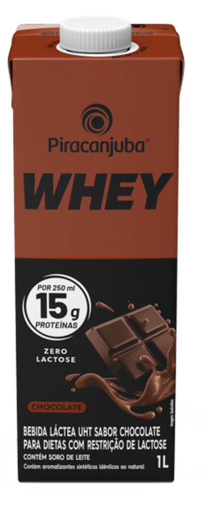 Piracanjuba Protein 15g Zero Lactose Sabor Chocolate 1 Litro