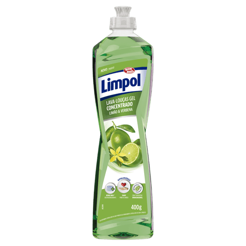 DETERGENTE GEL LIMPOL CONCENTRADO 400G-LIMÃO&VERBENA