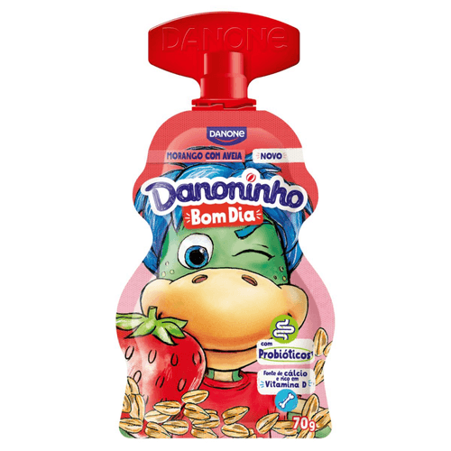 IOG DANONINHO INTEG BOM DIA  MORANGO E AVEIA 70G