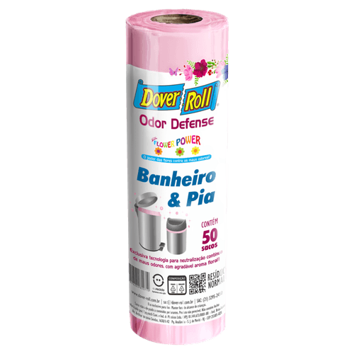 Saco de Lixo Dover Roll 10 Litros 50 Unidades