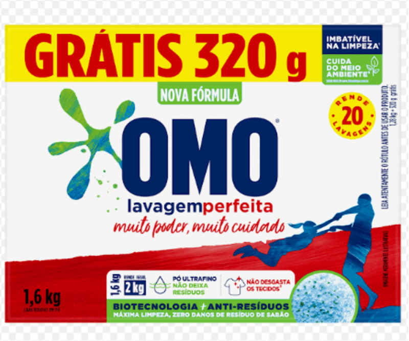 Lava-Roupas-Po-Omo-Lavagem-Perfeita-Caixa-16kg-Gratis-320g