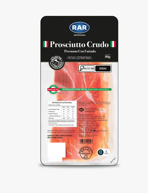 PRESUNTO CRU RAR 80G-FAT PROSCIUTTO