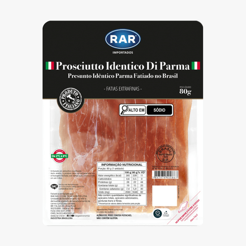 PRESUNTO CRU DI PARMA RAR 80G-FAT PROSCIUTTO