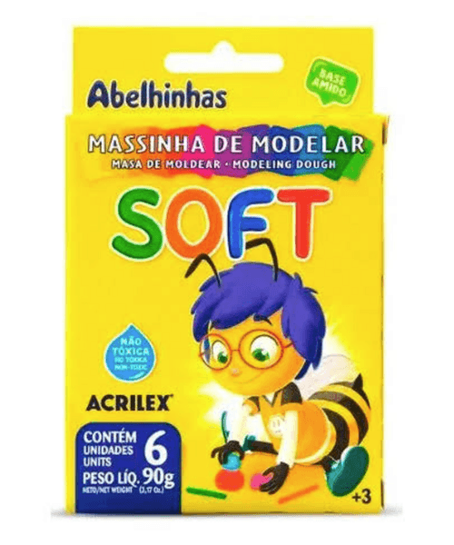 MASSINHA SOFT CONJ C/6 ACRILEX