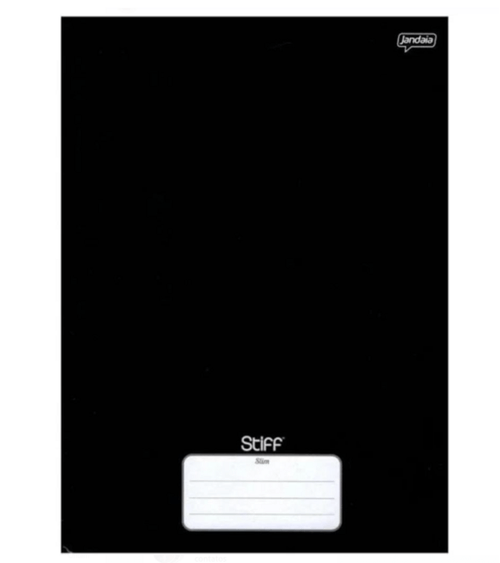CADERNO JANDAIA BROCHURAO UNIVERSITARIO CD 80FLS PRETO