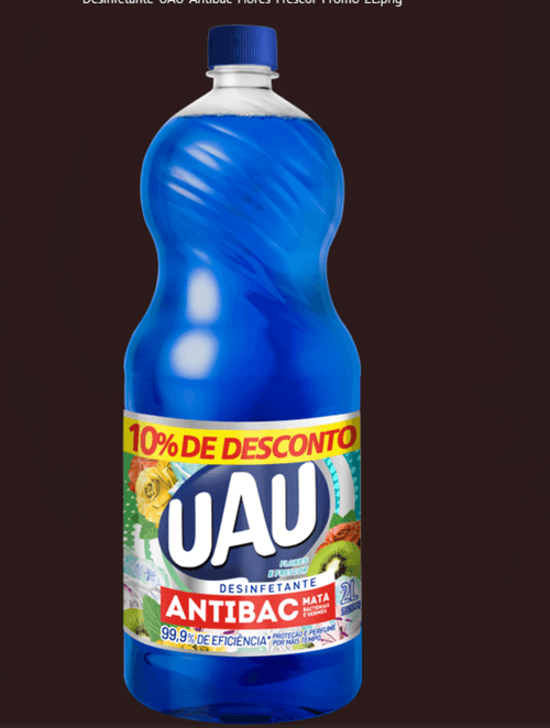 DESINF ANTIBAC UAU 2L-FR 10%DESC FLORES E FRESCOR
