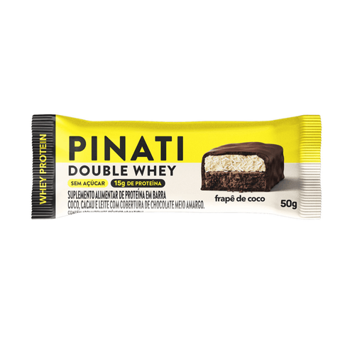 BARRA PROTEINA PINATI DOUBLE WHEY 50G-