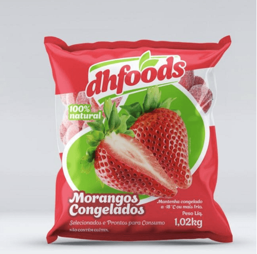FRUTA CONGELADA DHFOODS 1,02KG MORANGO