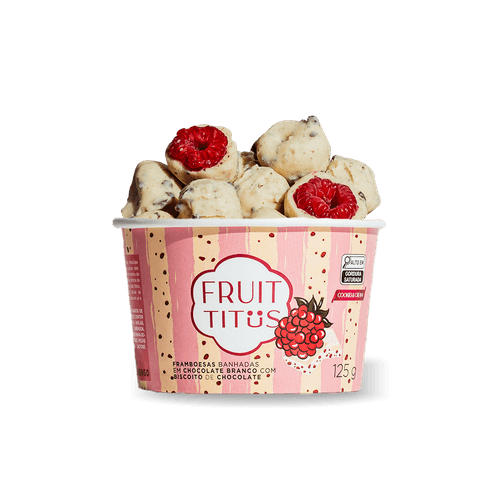 FRAMB FRUIT TITUS 125G-PT CONG BANHADO CHOC BCO/ COOKIES & CREAM