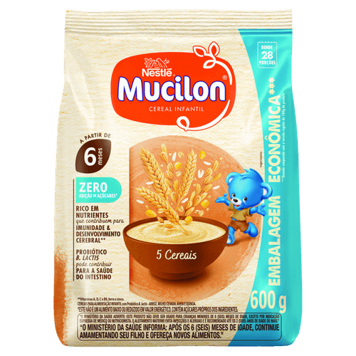 CEREAL INF MUCILON  ZERO 600G SACHE