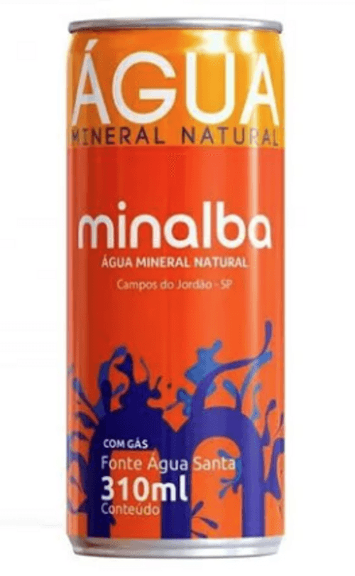 AGUA MIN MINALBA 310ML-LT C/GAS