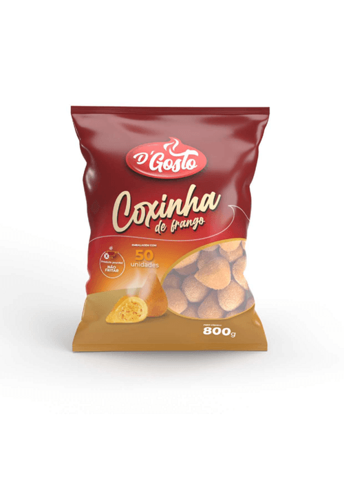 Coxinha de Frango D'Gosto Congelada 800g