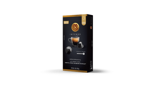 Capsula de Café Intenso Compativel com Nespresso 3 Corações 10 unid