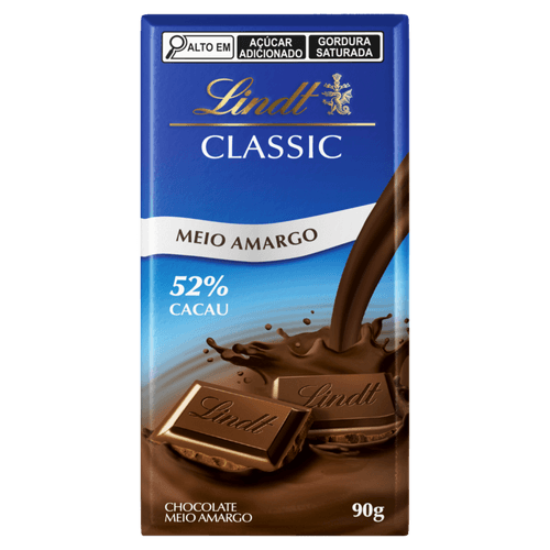 Chocolate Lindt Classic Barra 52% Dark 90g