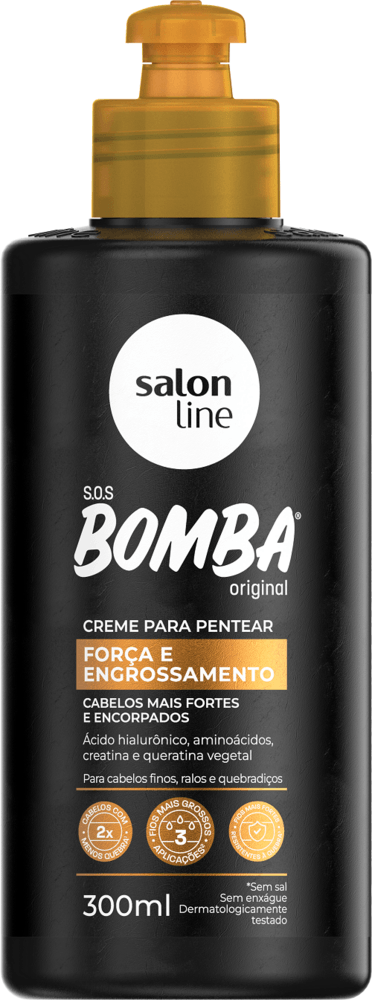 Creme-Pentear-Salon-Line-Bomba-Forca-E-Engrossameto-300ml