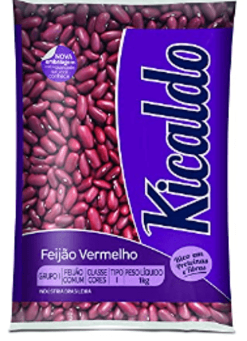Feijao Kicaldo 1kg Vermelho