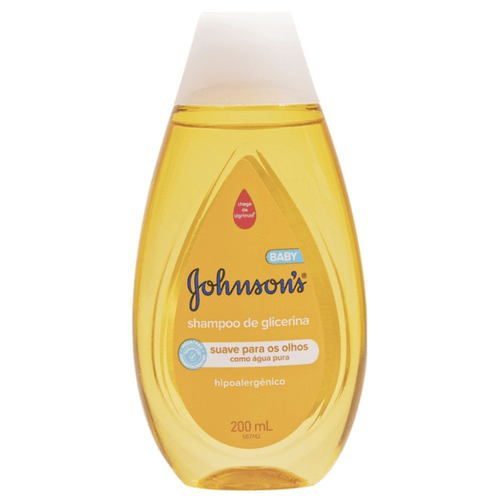 Shampoo de Glicerina Johnson's Baby Frasco 200ml