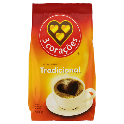 Café em pó 3 Corações Tradicional 500g