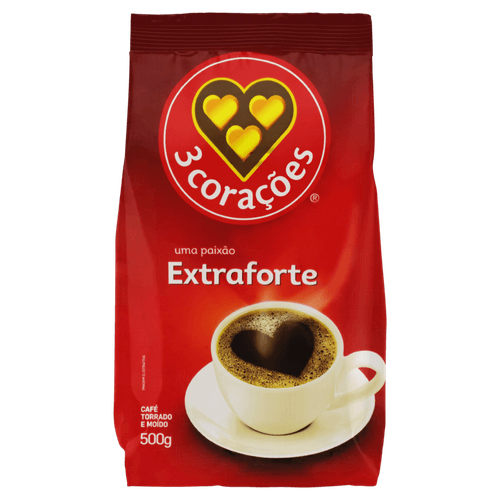 Café em pó 3 Corações Extraforte 500g