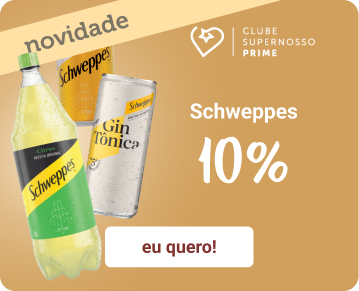 Prime tem 10% em Schweppes